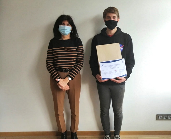 Troisième prix : Antonin Demaire-Lepape du lycée Les Lombards de Troyes