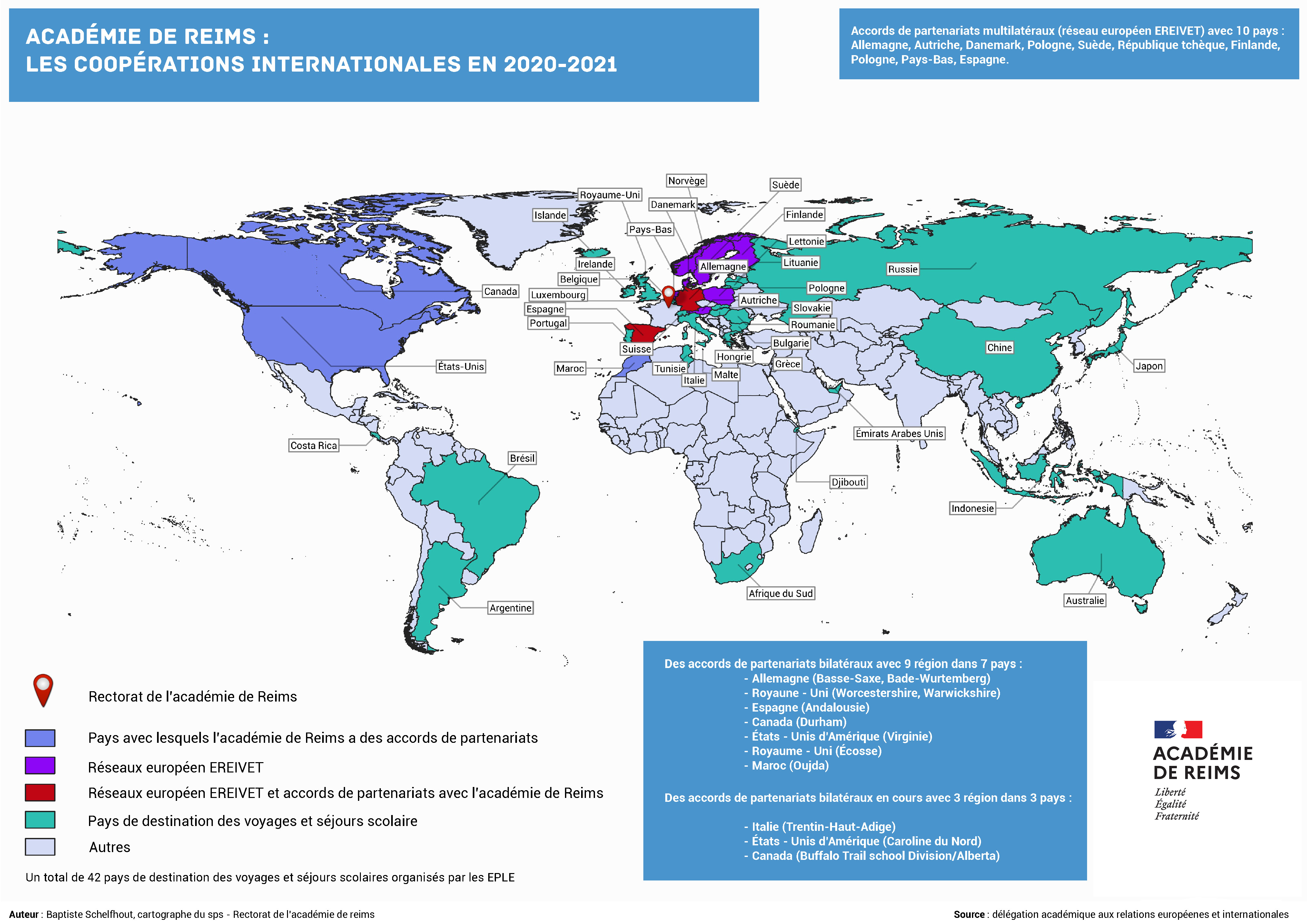  Cartographie des partenariats internationaux