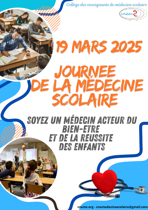 Affiche de la Journée de la médecine scolaire 2025