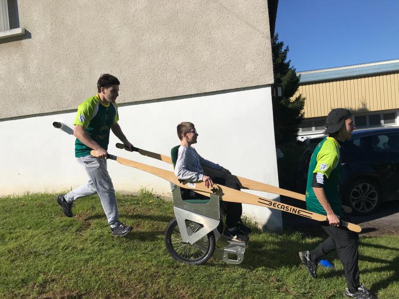Journée handisport au lycée Chanzy - joelette