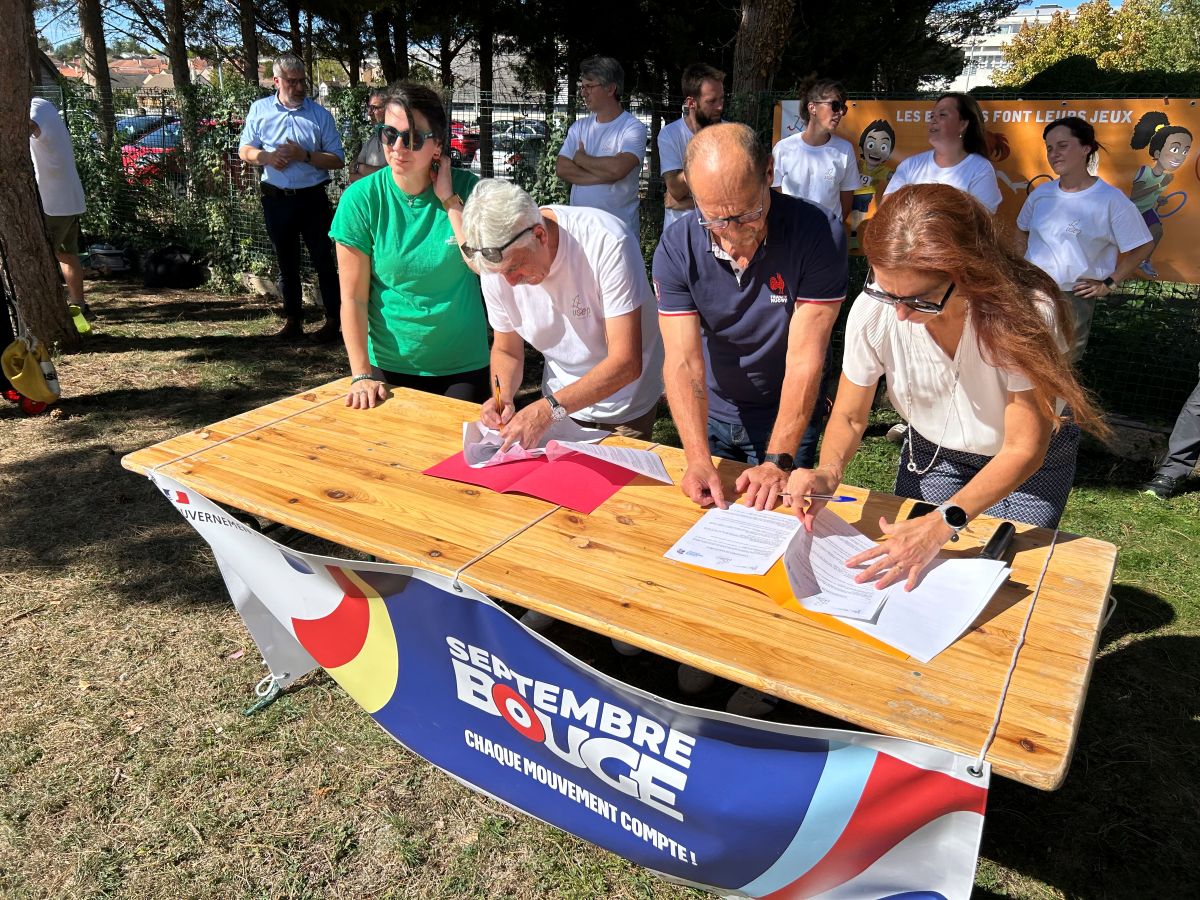 Journée nationale du sport scolaire 2026 - Rethel - signature de convention DSDEN, USEP et comités sportifs