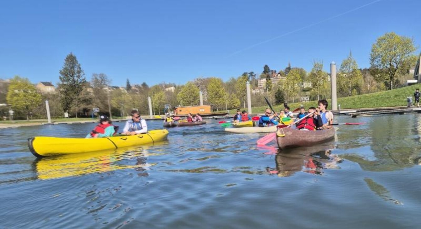 Journée handisport au lycée Chanzy - canoé